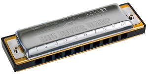 Hohner Big River harmonica, one of their most price friendly German-made harps.  Click for a bigger photo.