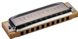 Hohner Blues Harp, one of their first harps made specifically for note-bending and still the best for that purpose. Click for bigger photo.