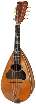 A 1987 Washburn mandolin, built in the USA to traditional European standards. Click for bigger photo.